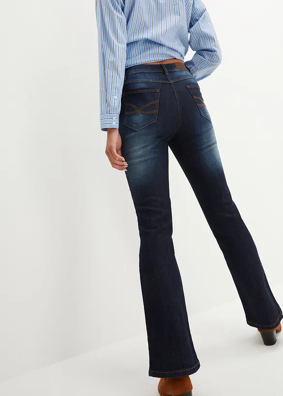 bonprix Bootcut Jeans Mid Waist, Stretch Saisonschlussverkauf