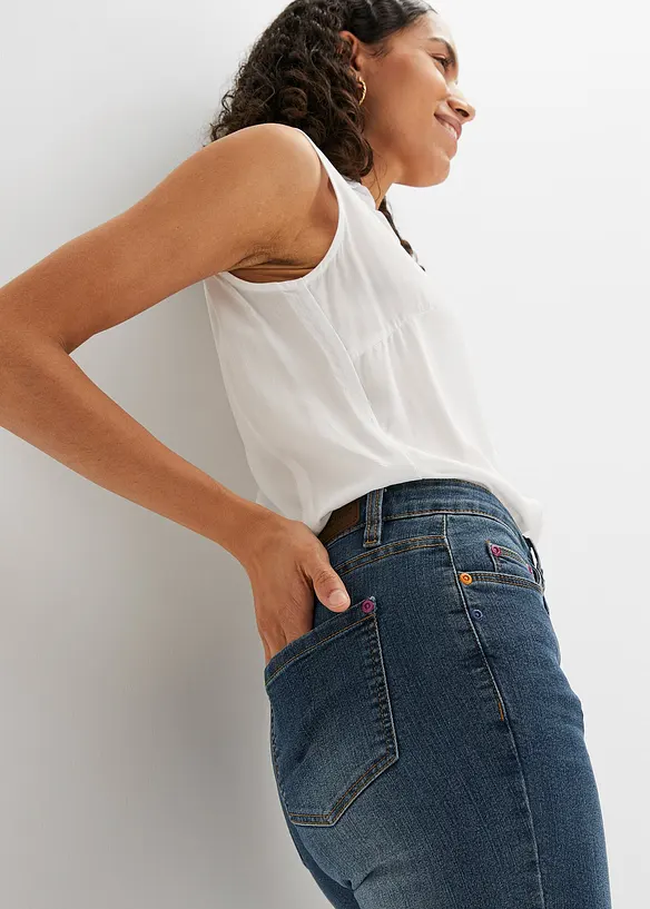 bonprix Straight Jeans Mid Waist, Stretch Saisonale Angebote