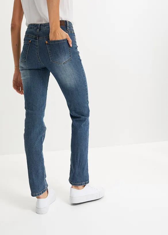 bonprix Straight Jeans Mid Waist, Stretch Räumungsverkauf