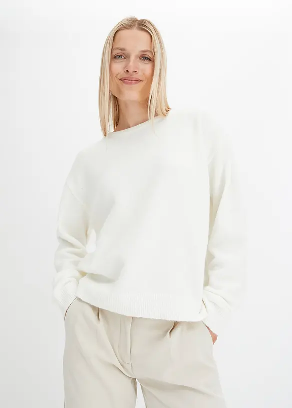 bpc bonprix collection Rundhalspullover mit überschnittener Schulter Neueste Stile