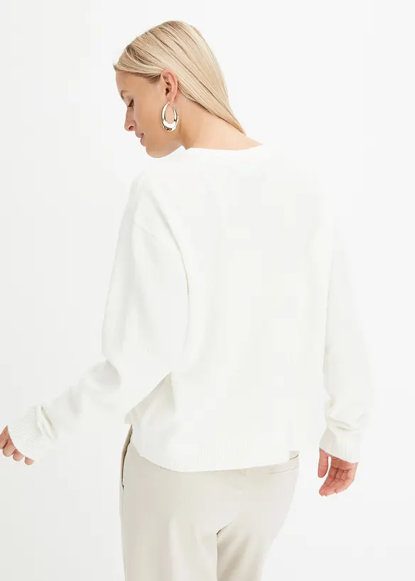 bpc bonprix collection Rundhalspullover mit überschnittener Schulter Neueste Stile