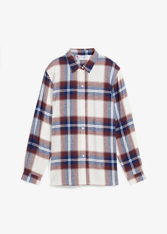 bpc bonprix collection Long- Flanell- Hemdbluse, extra warm Speichern exportieren