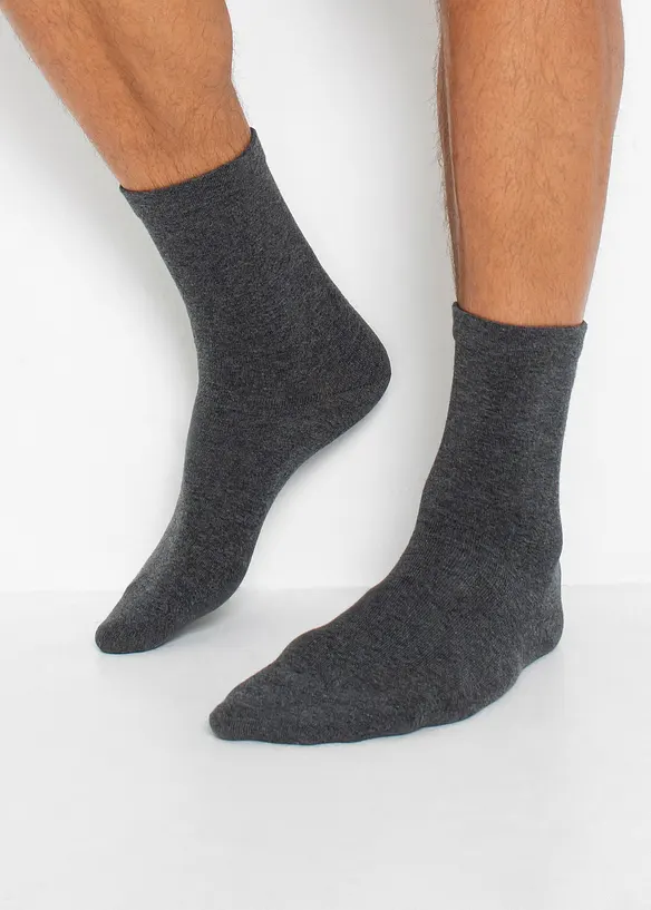 bonprix Socken mit druckfreiem Bündchen mit Bio Baumwolle (4er Pack) im Angebot