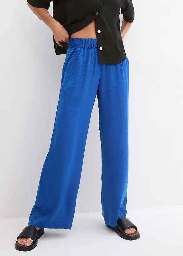 bonprix Hose mit Struktur-Effekt und Bequembund, lang Exklusivangebot
