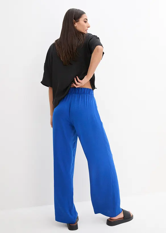 bonprix Hose mit Struktur-Effekt und Bequembund, lang Exklusivangebot