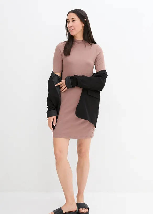bpc bonprix collection Jersey-Kleid mit Stehkragen, halbarm Weihnachtsangebot