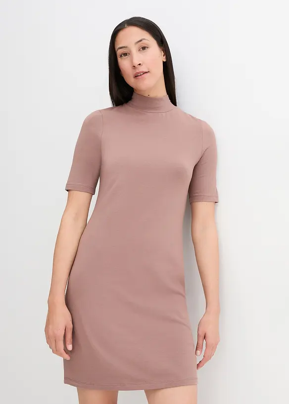 bpc bonprix collection Jersey-Kleid mit Stehkragen, halbarm Osterangebot