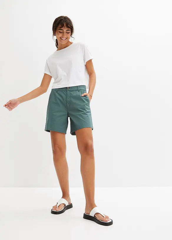 bpc bonprix collection High Waist Shorts aus Twill Begrenzte Freigabe