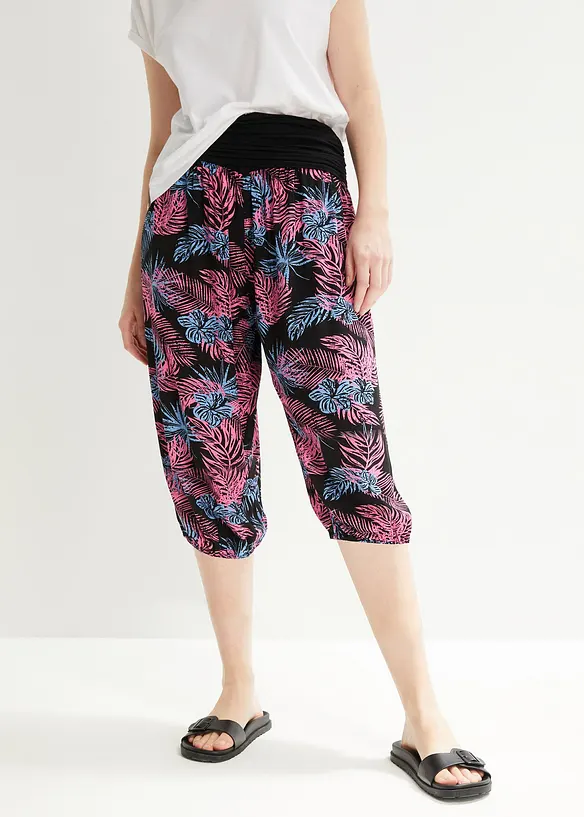 bonprix 3/4-Hose mit Bequembund, Loose-Fit Vierteljährliche Förderung
