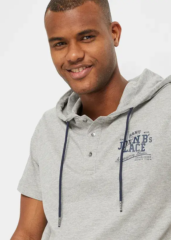 John Baner JEANSWEAR T-Shirt mit Kapuze Saisonschlussverkauf