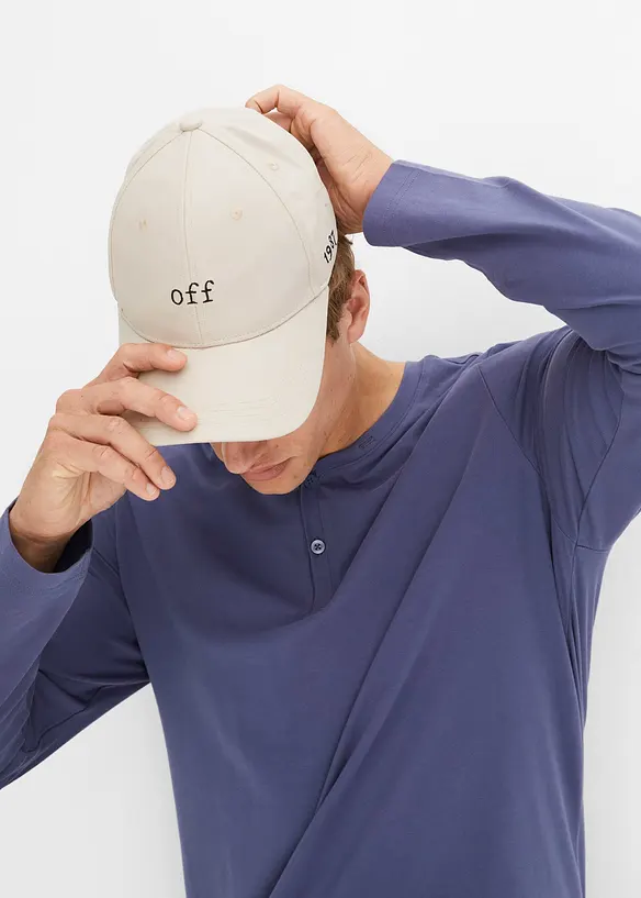 bpc bonprix collection Essential Henleyshirt, Langarm mit Bio-Baumwolle Heißer Verkauf