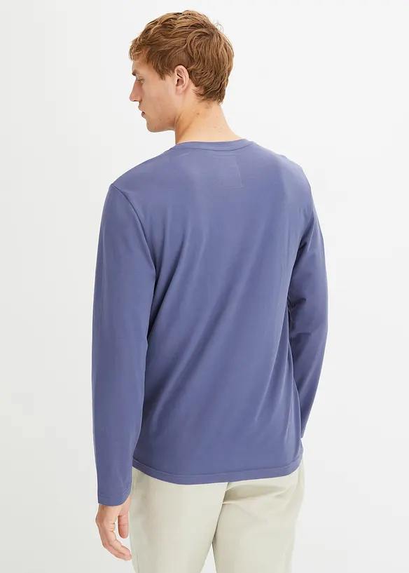 bpc bonprix collection Essential Henleyshirt, Langarm mit Bio-Baumwolle Top Angebot