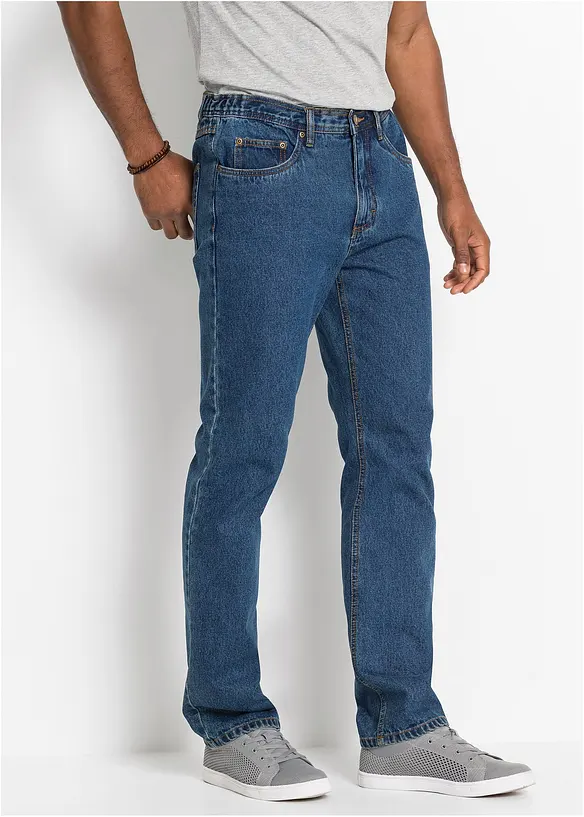 bonprix Classic Fit Jeans mit seitlichem Dehnbund, Straight Neueste Mode