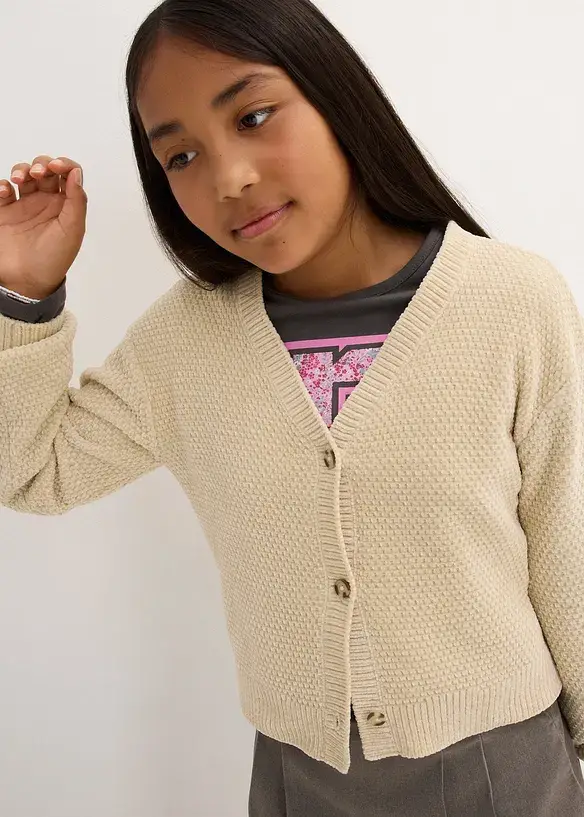 bpc bonprix collection Mädchen Strickjacke 50% Rabatt mit kostenlosem Versand