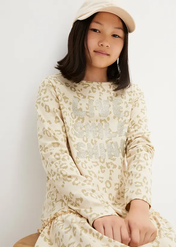 bpc bonprix collection Mädchen Jerseykleid mit Bio-Baumwolle Speichern exportieren