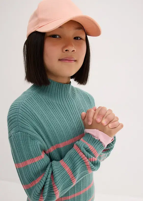 bpc bonprix collection Mädchen Rippen-Strickpullover Fabrikverkauf