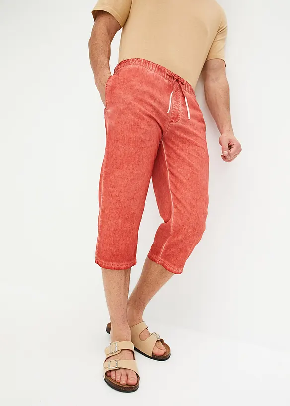 John Baner JEANSWEAR 3/4 Schlupfhose mit Leinen, Regular Fit Begrenztes Angebot