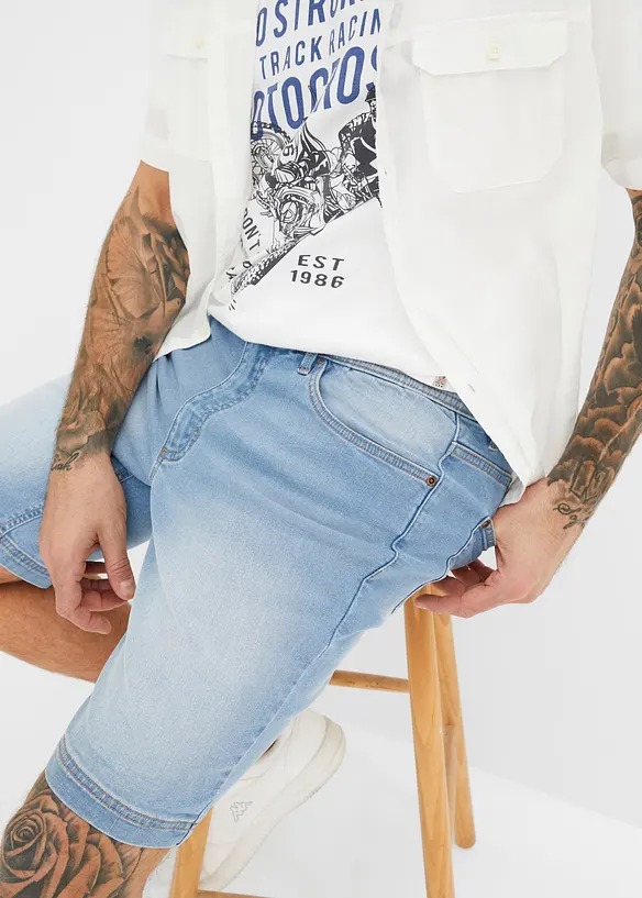 John Baner JEANSWEAR Stretch-Jeans-Bermuda, Regular Fit Cyber Monday