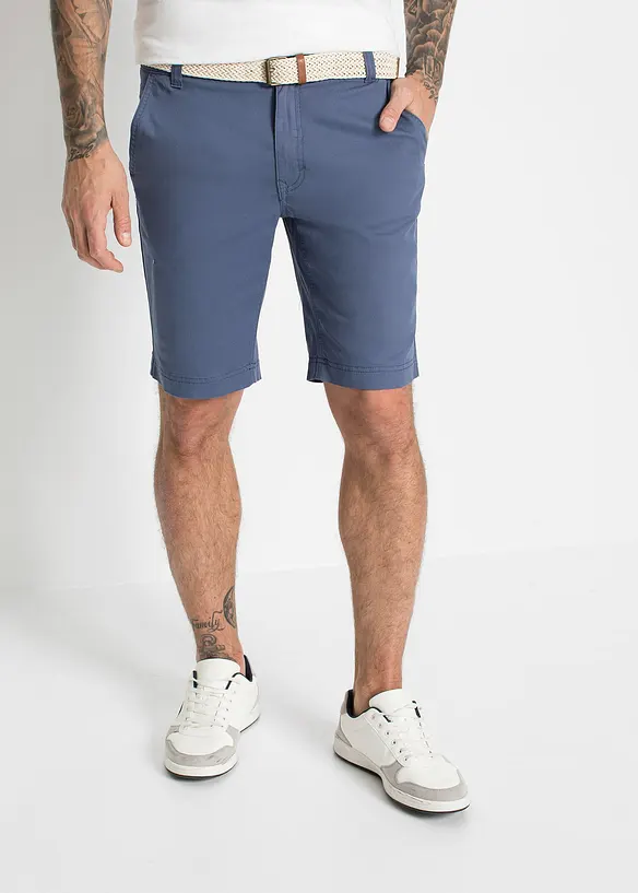 bpc bonprix collection Stretch-Chino-Bermuda mit Gürtel, Regular Fit Top Angebot