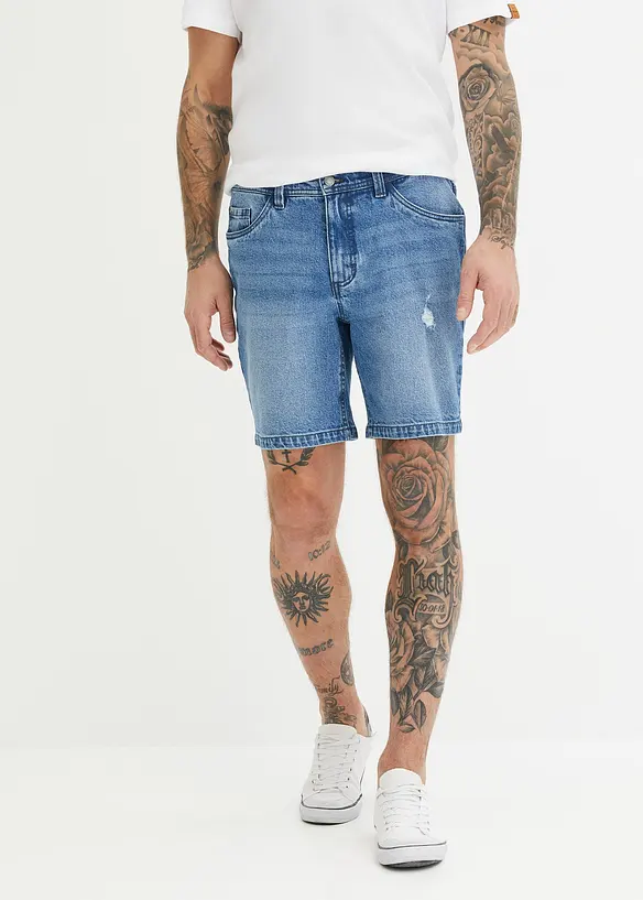 John Baner JEANSWEAR Stretch-Long-Jeans-Shorts, Regular Fit Letzte 3 Tage