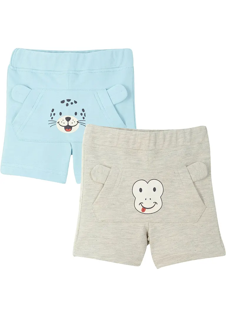 bpc bonprix collection Baby Sommer Sweatshorts aus Bio-Baumwolle (2er Pack) Große Rabatte