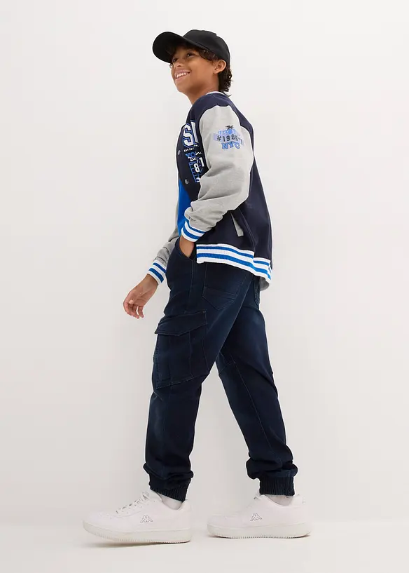 John Baner JEANSWEAR Jungen Jeans mit Cargotaschen, Regular Fit Räumungsverkauf