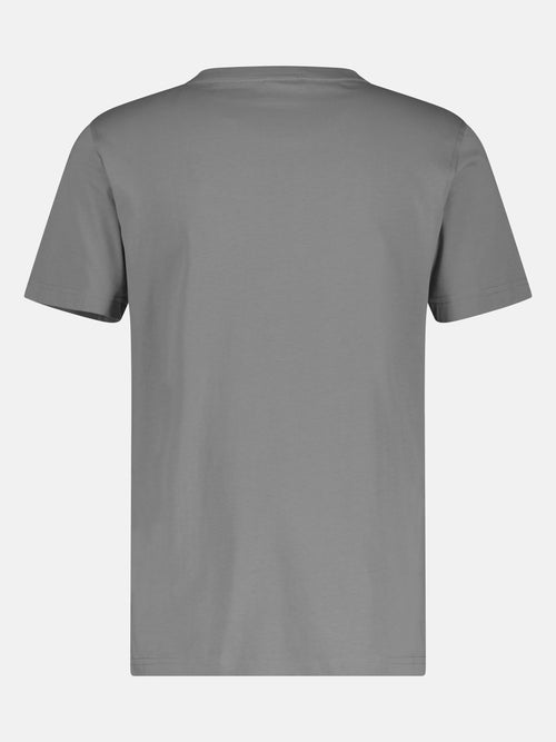 ﻿Lerros Basic T-Shirt mit Logostitch, unifarben Räumungsverkauf