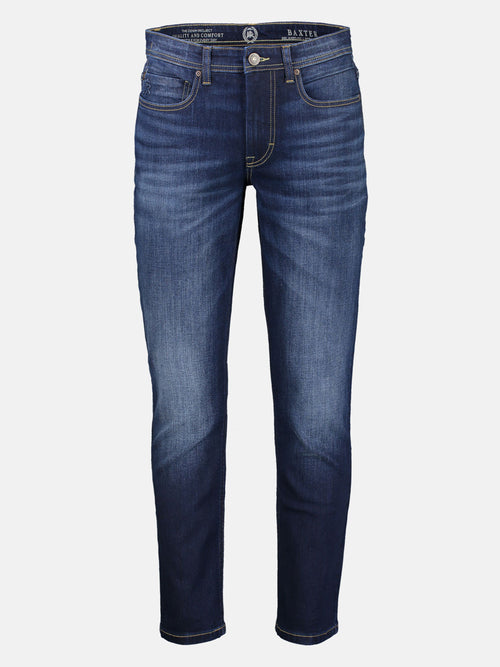 Lerros BAXTER 5-Pocket-Denim im Used-Look, RELAXED FIT, blue Letzter Tag