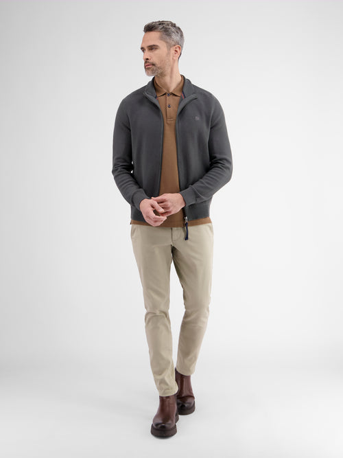 Lerros Leichte Strickjacke für Herren mit schmaler Rippstruktur Bis zu 50% Rabatt