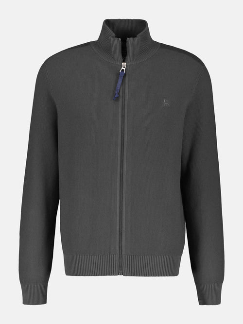 Lerros Leichte Strickjacke für Herren mit schmaler Rippstruktur Bis zu 50% Rabatt