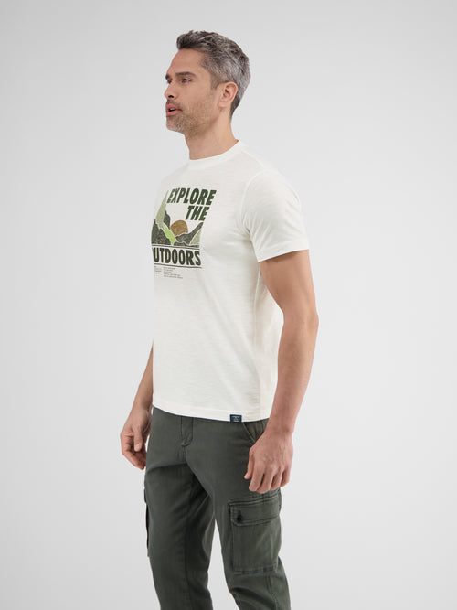 Lerros T-Shirt mit Outdoor-Brustprint Bis zu 55% Rabatt