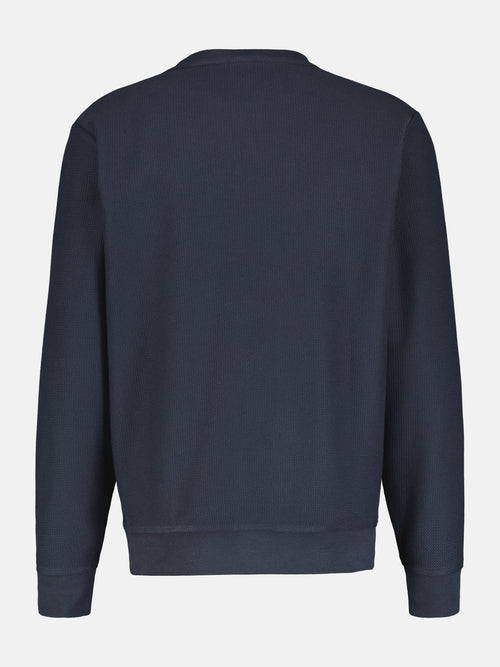 Lerros Herren Sweatshirt in weicher, vorgewaschener Strukturqualität Speichern exportieren