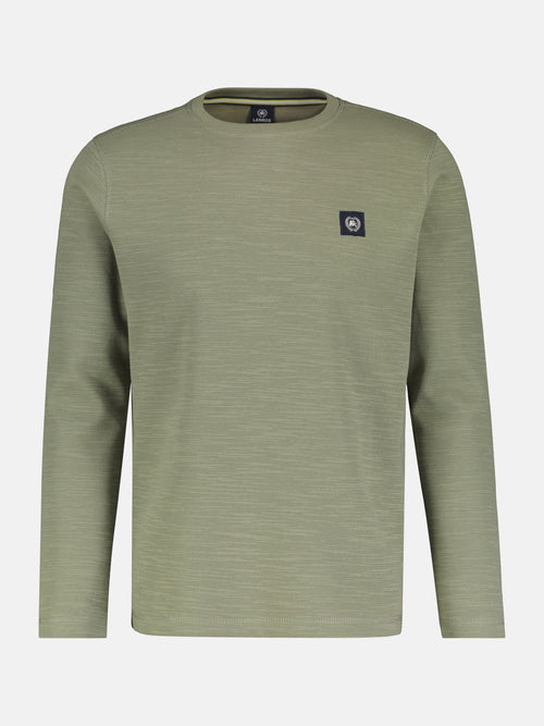 Lerros Herren Langarmshirt in Strukturqualität zollfrei