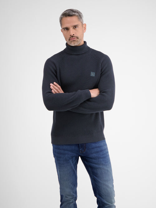 Lerros Stilvoller Rollkragenpullover in Strukturstrickqualität Blitzverkäufe