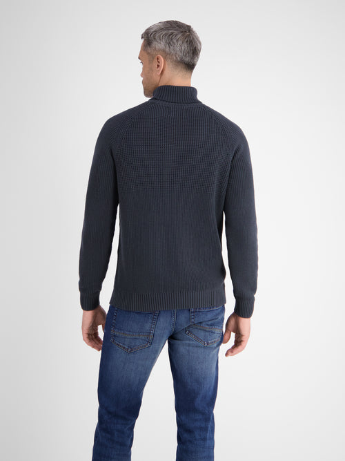 Lerros Stilvoller Rollkragenpullover in Strukturstrickqualität Blitzverkäufe