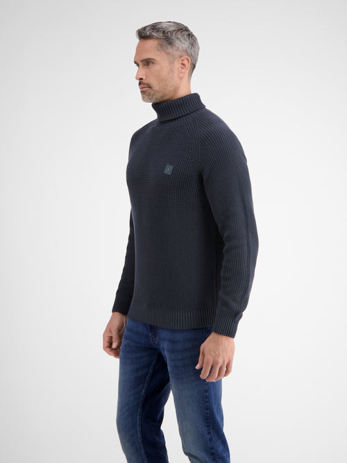 Lerros Stilvoller Rollkragenpullover in Strukturstrickqualität Blitzverkäufe