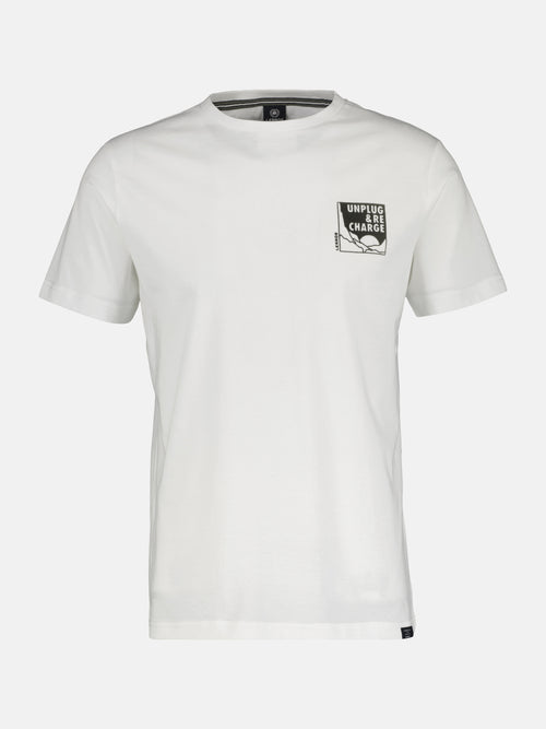 Lerros Herren T-Shirt mit kleinem Mottoprint Fabrikpreis