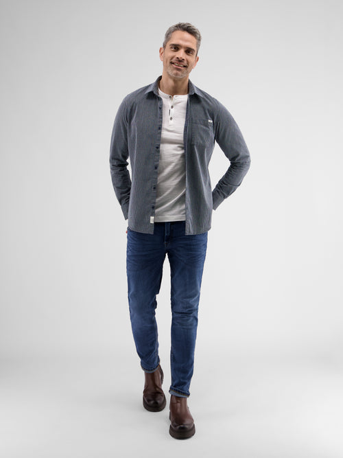 Lerros Gestreiftes Herrenhemd, langarm Flash Sale