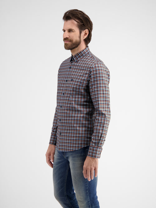 Lerros Kariertes Herrenhemd mit Button-down-Kragen Exklusivangebot
