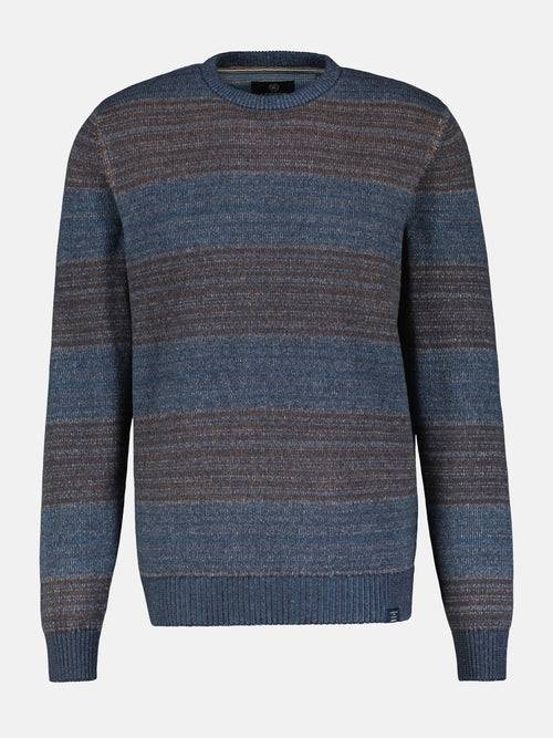 Lerros Strickpullover in Melange-Streifenoptik Jubiläumsangebot