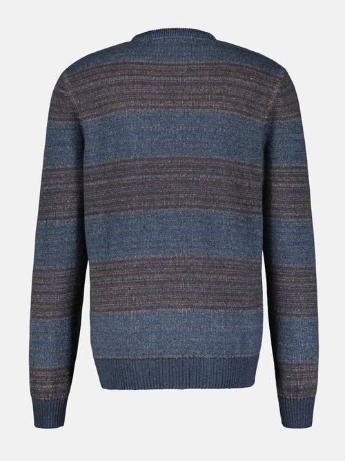 Lerros Strickpullover in Melange-Streifenoptik Jubiläumsangebot