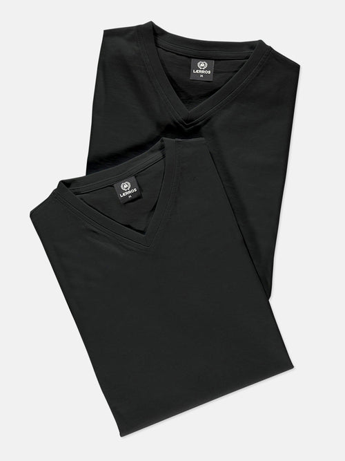 Lerros V-Neck Doppelpack Herren T-Shirt in Premium Baumwollqualität Super Sparpreis