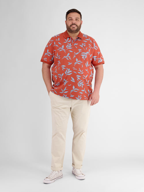 Lerros Poloshirt mit floralem Druck und abgesetzen Details Discount Store für neue Produkte