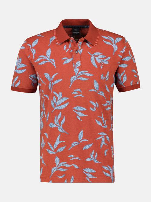 Lerros Poloshirt mit floralem Druck und abgesetzen Details Discount Store für neue Produkte