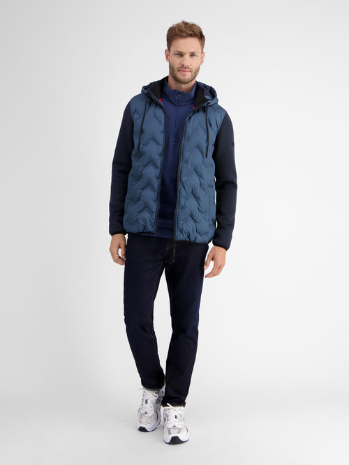 Lerros Sweatjacke mit Nylonfront Begrenzte Freigabe