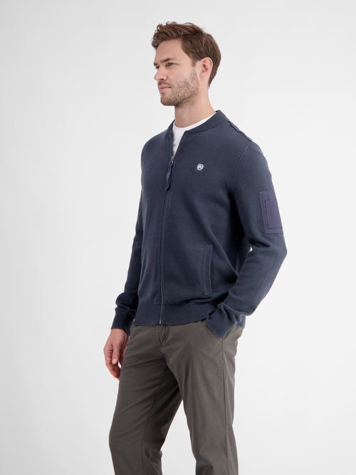 Lerros Strickjacke mit College Kragen für Herren Letzte 3 Tage