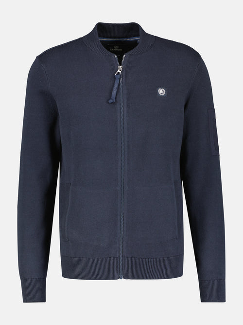 Lerros Strickjacke mit College Kragen für Herren Letzte 3 Tage