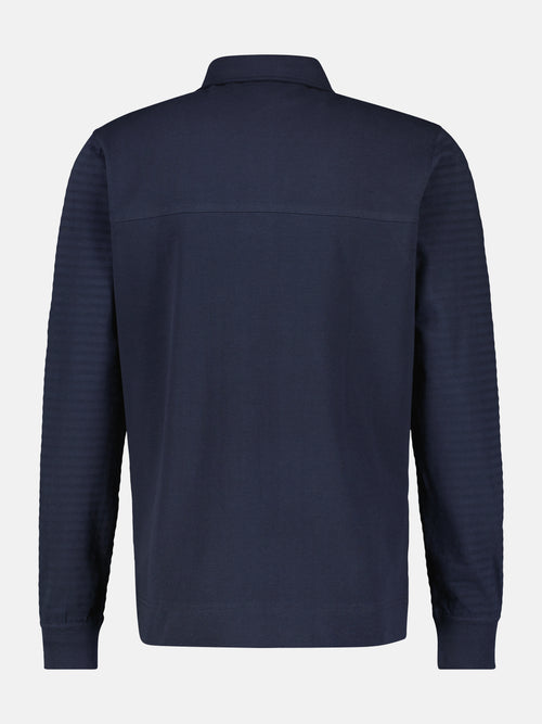 Lerros Longsleeve-Polo. gestreift Letzter Tag