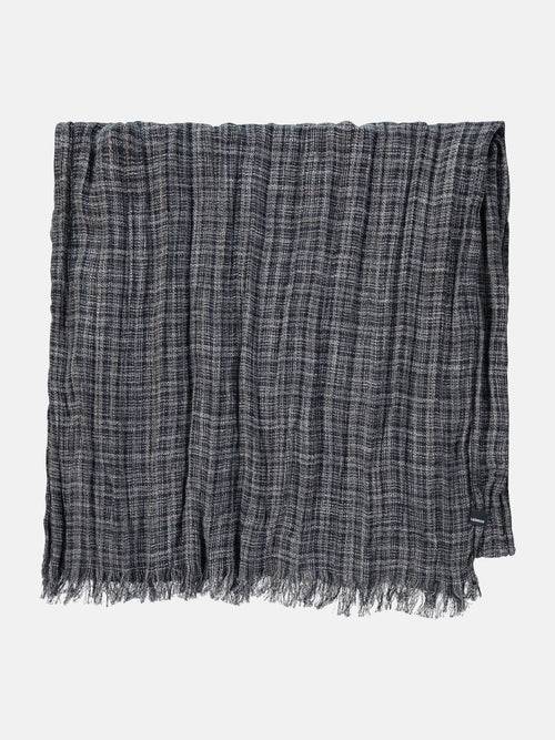 Lerros Schal mit kleinem Karomuster in Knitteroptik Discount Store für neue Produkte