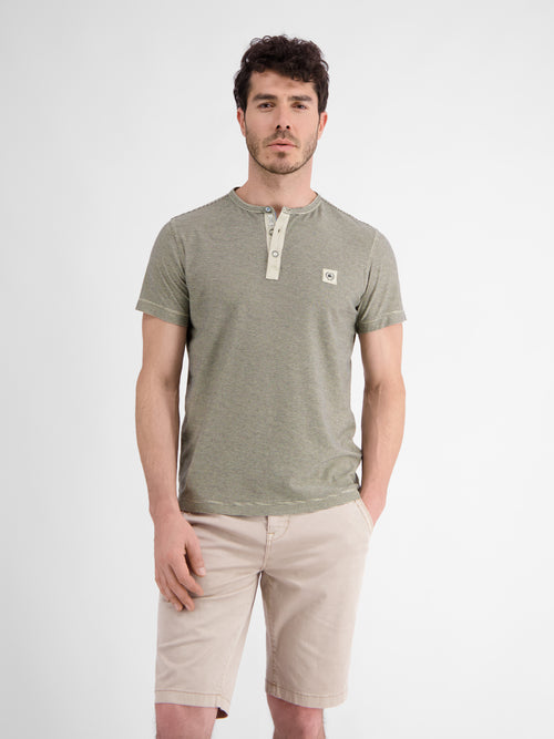 Lerros Gestreiftes Serafino-Shirt für Herren Verkauf